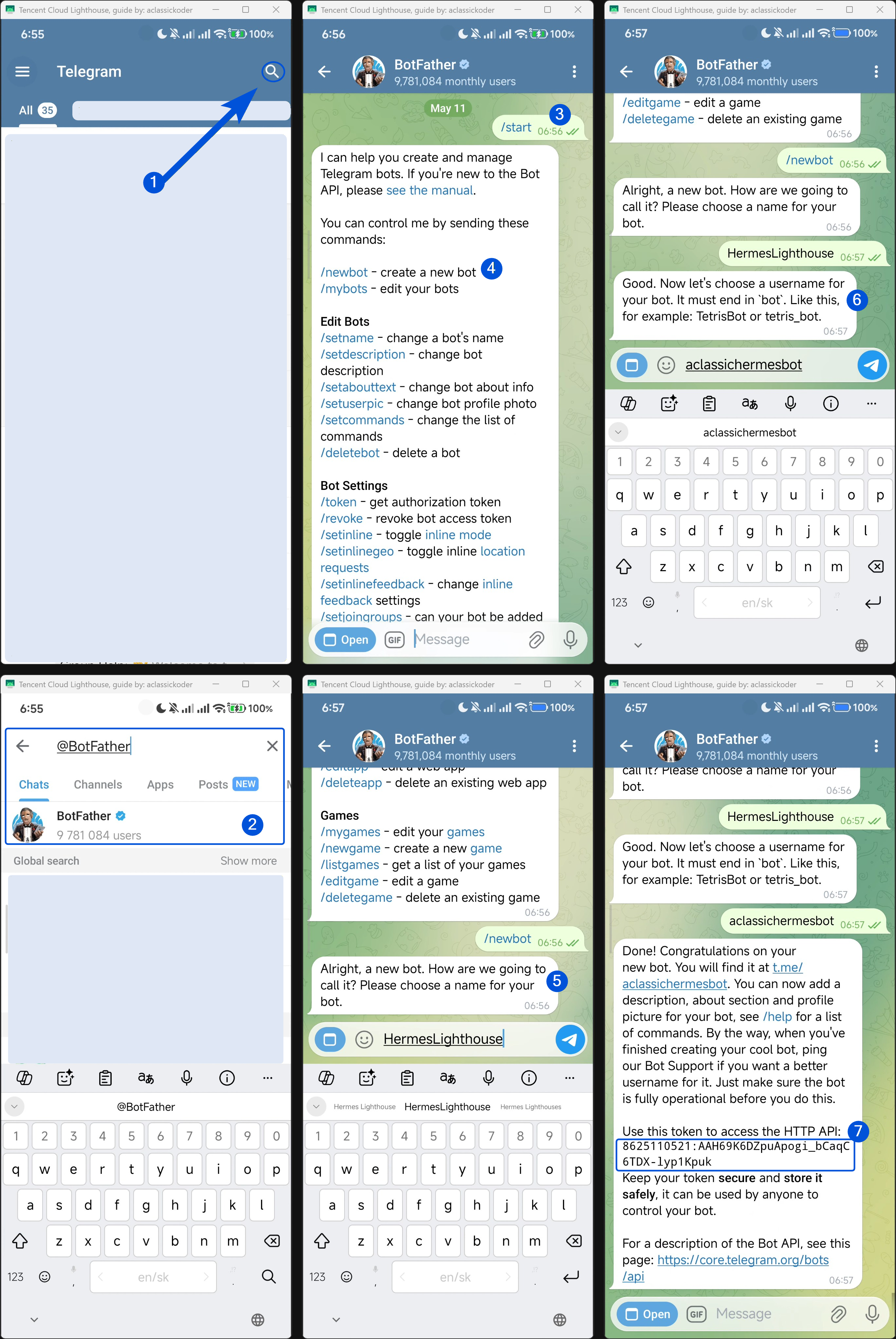 通过 @BotFather 创建 Telegram Bot 的完整流程