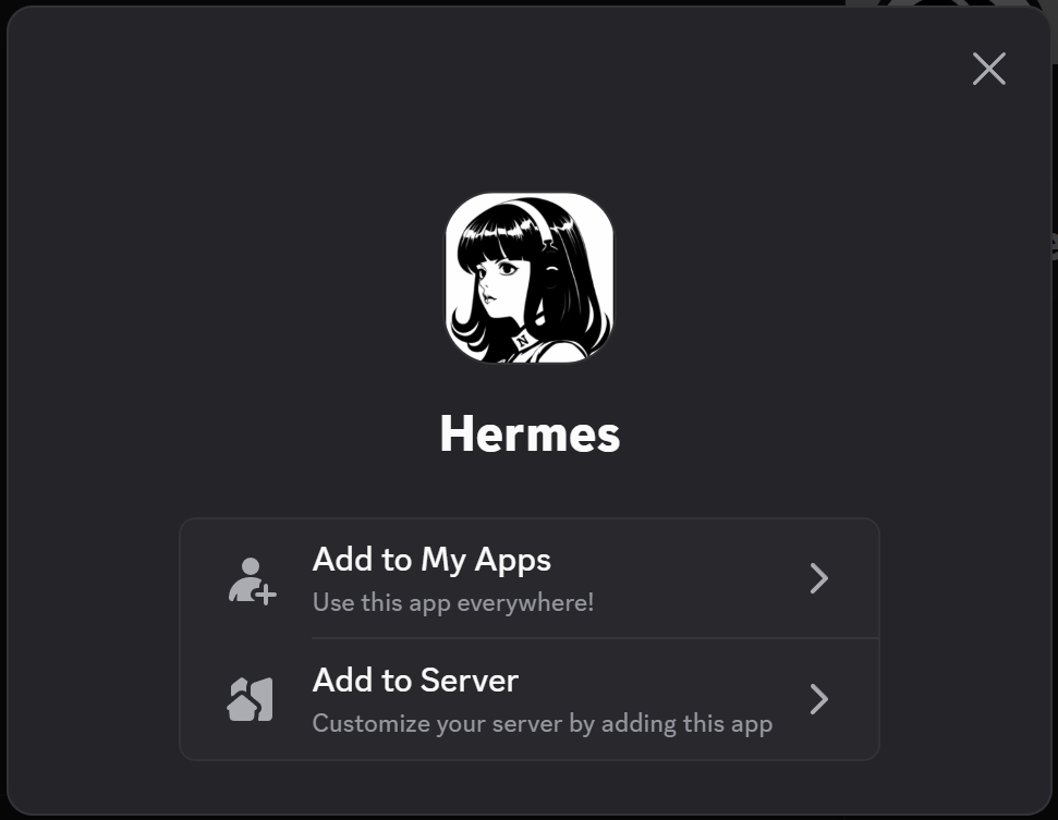 Discord 授权界面的服务器选择下拉框